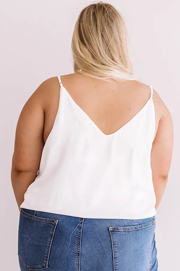 Paris Posh Shift Tank In White  Curves