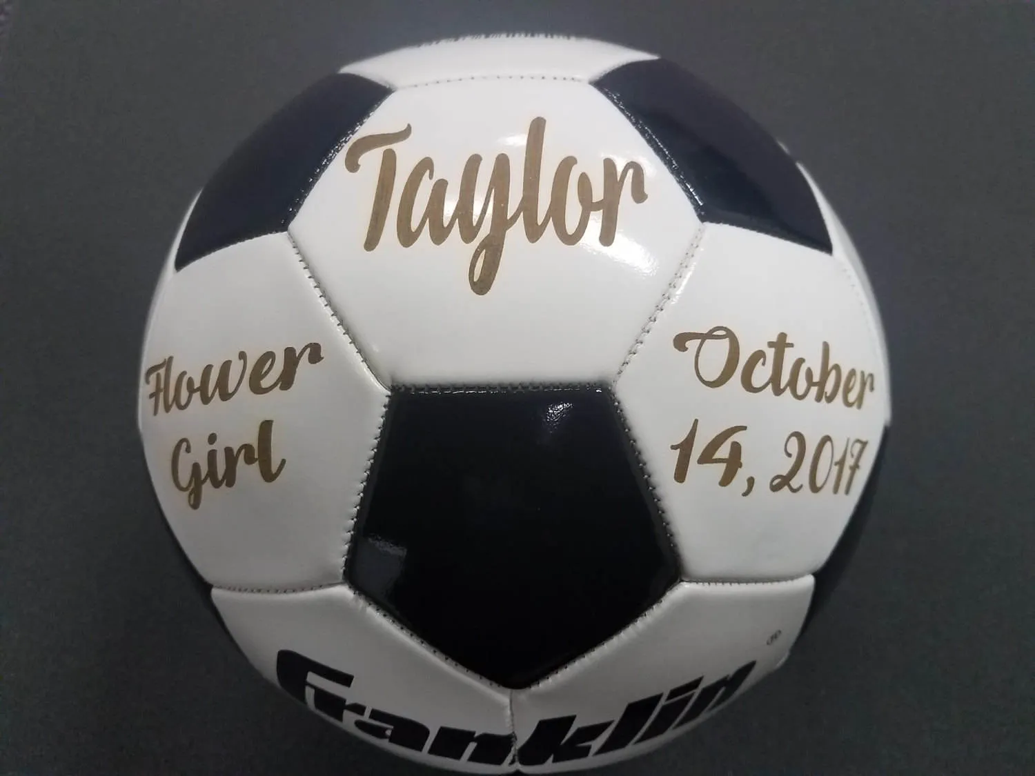 Personalized Soccer Ball, Flower Girl/Bridesmaid Gift