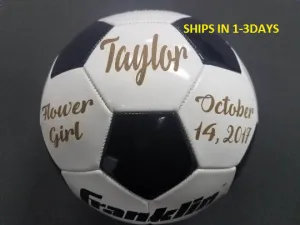 Personalized Soccer Ball, Flower Girl/Bridesmaid Gift