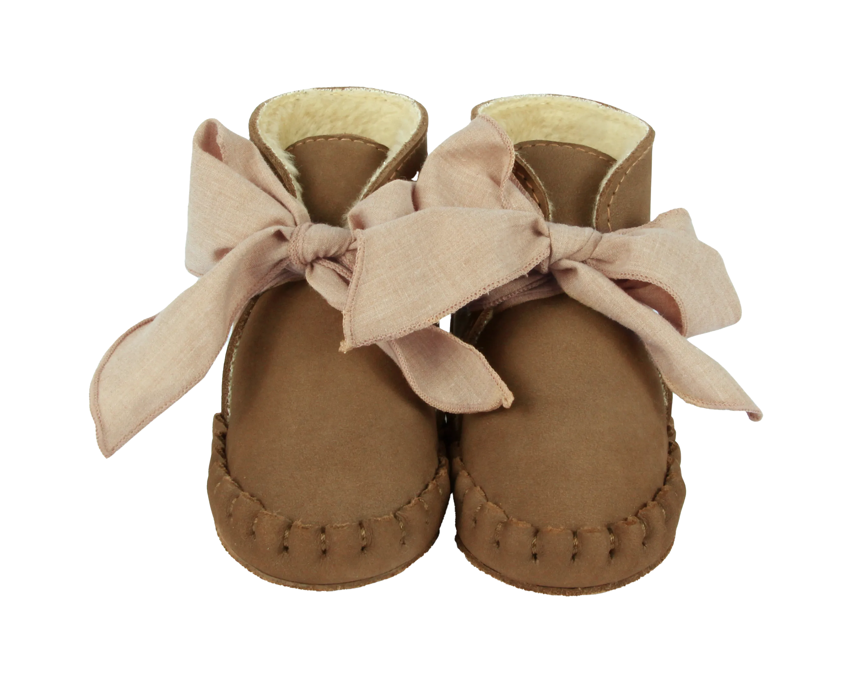 Pina Organza Booties | Hazelnut Nubuck   Mocha Cotton