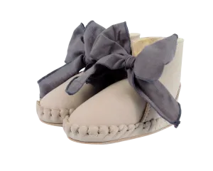 Pina Organza Booties | Lilac Nubuck   Lavender Cotton