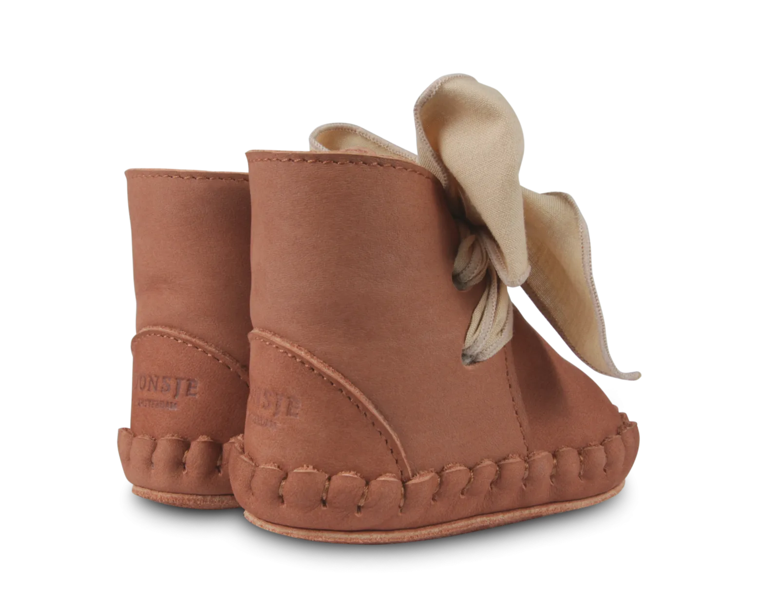 Pina Organza Booties | Walnut Nubuck