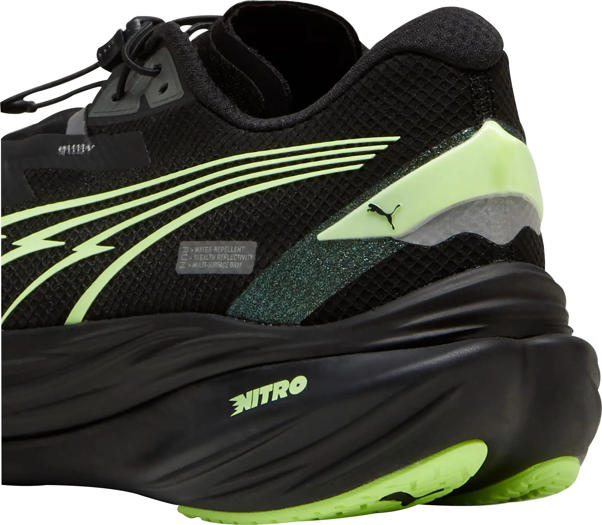 Puma Deviate Nitro 3 WTR  Mens Running Shoes - Black