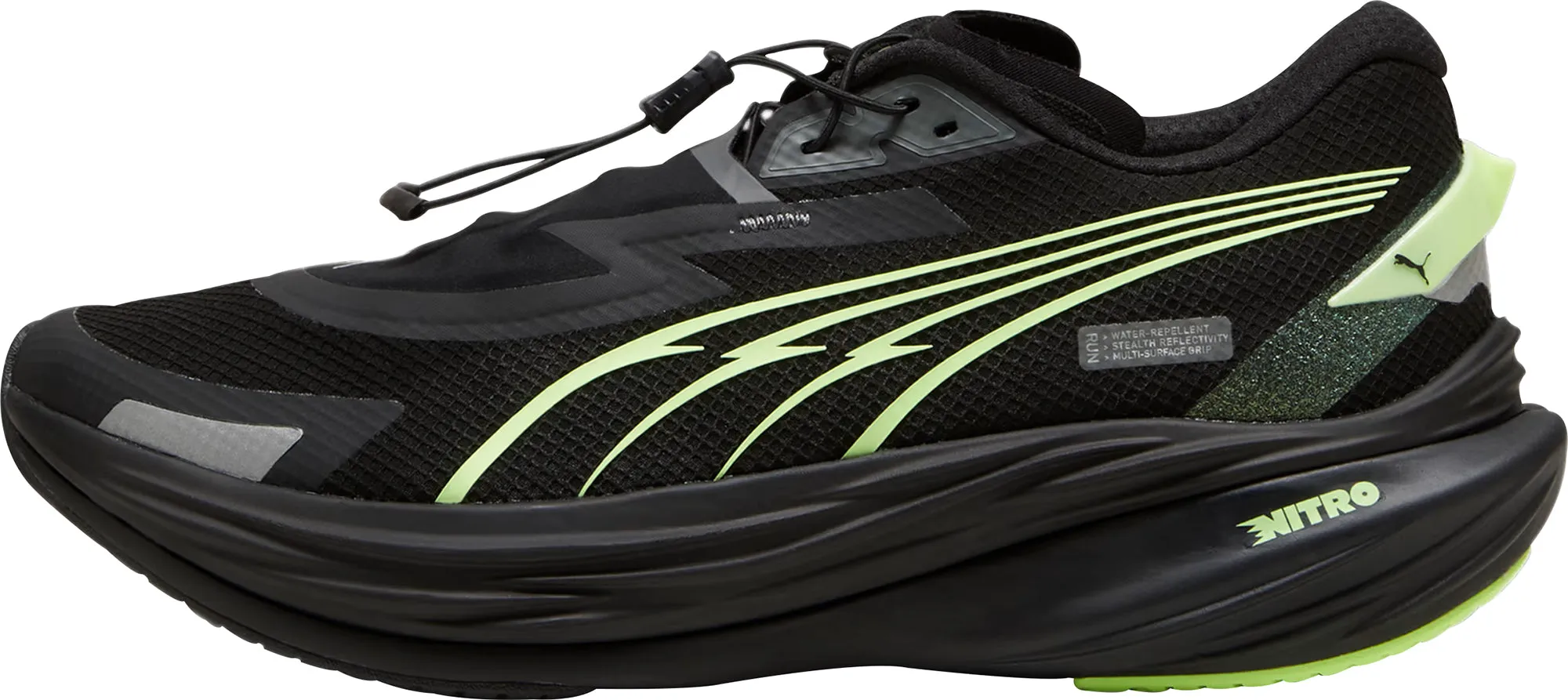 Puma Deviate Nitro 3 WTR  Mens Running Shoes - Black