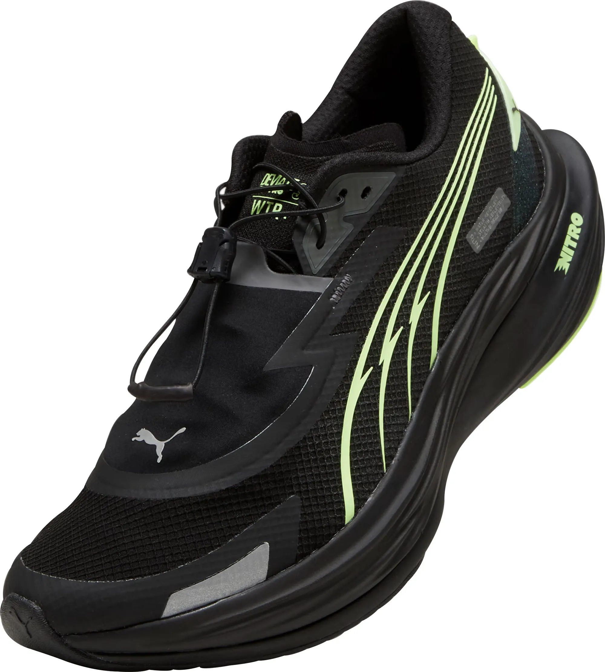 Puma Deviate Nitro 3 WTR  Mens Running Shoes - Black