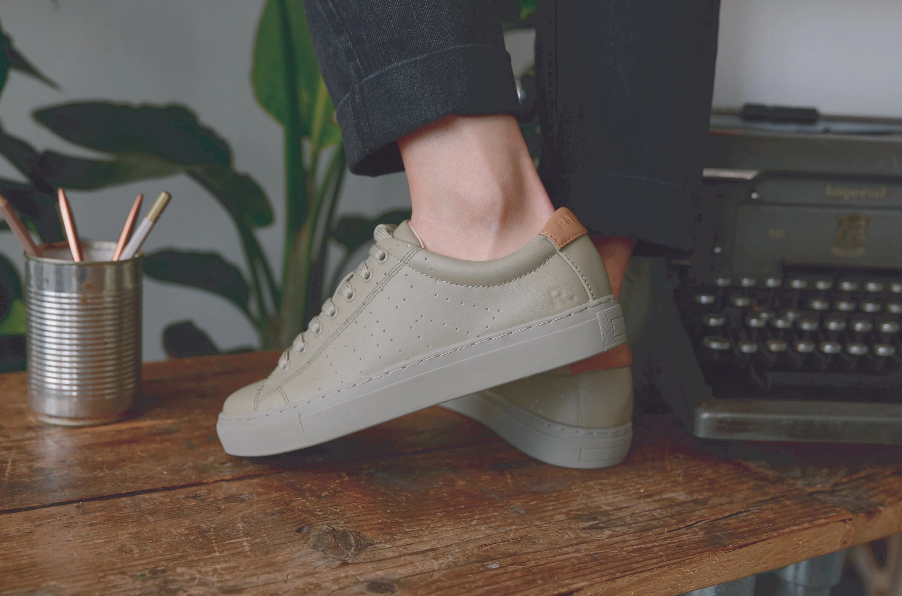 R-Kind Unisex Vegan Leather Sneakers | Astra Green