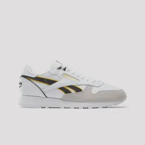 Reebok-U- Classic Leather - FTWR WHITE/BLACK ALWAYS YELLOW