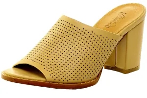 Refresh Footwear Women's Stacked Chunky Heel Clog Mule