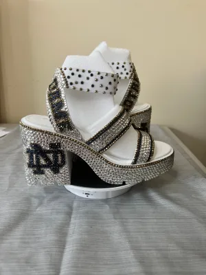 Rhinestone Bling Wedge Heels, Bride, Birthday, Weddings, Bar Mitzvah, Quinceanera