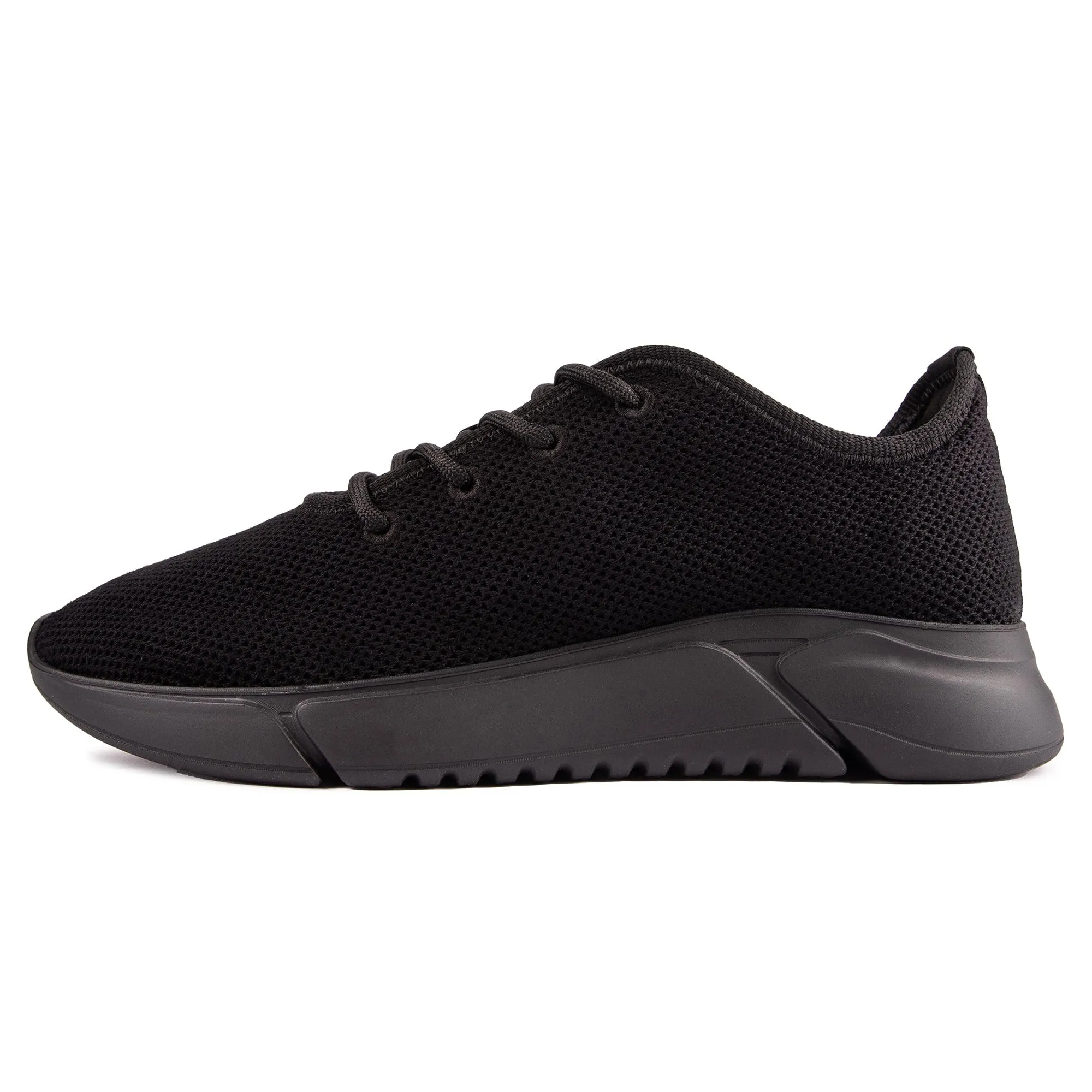 Rumex Men's Vegan Runner Sneakers | All Black