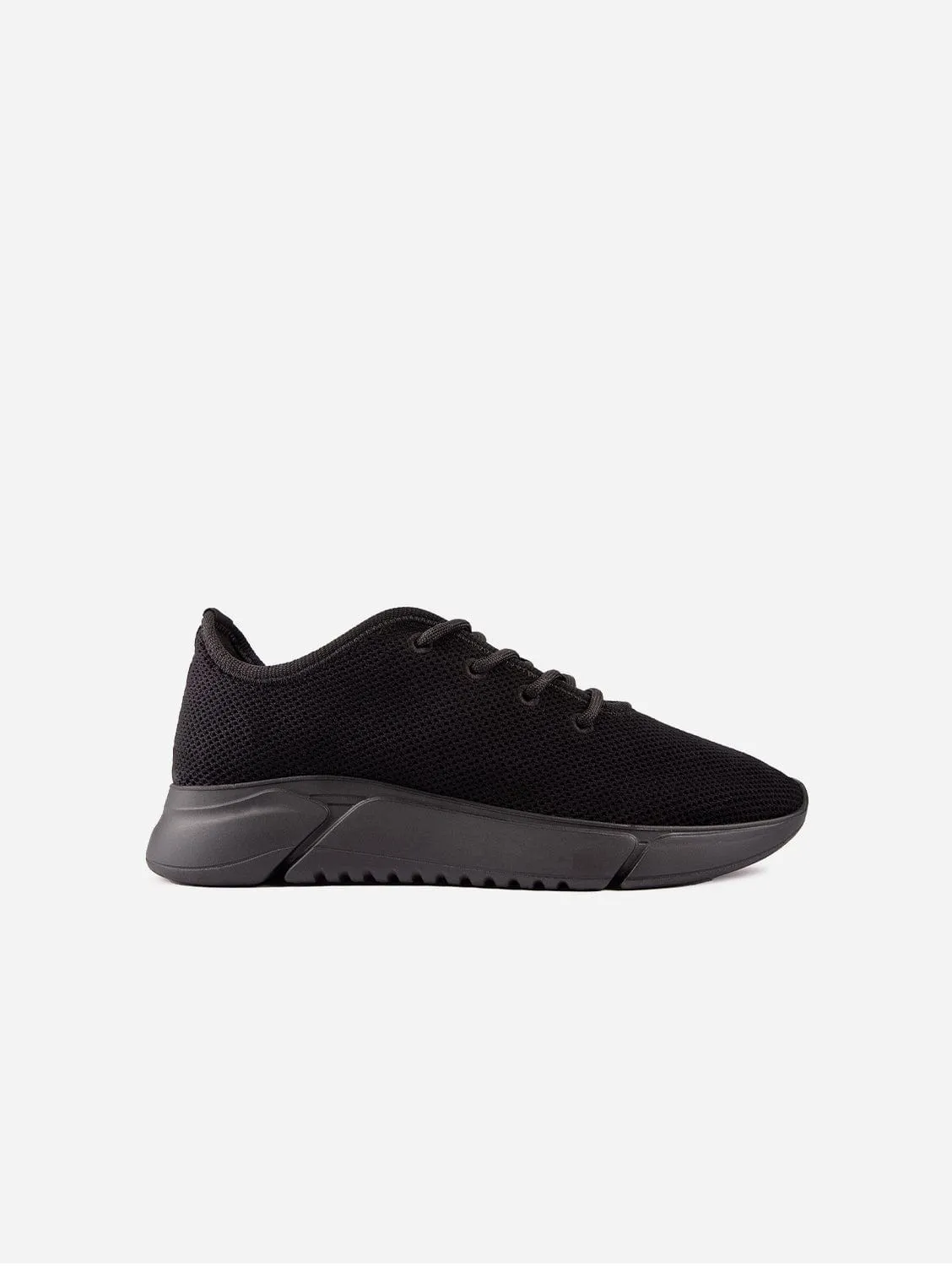 Rumex Women's Vegan Runner Sneakers | All Black