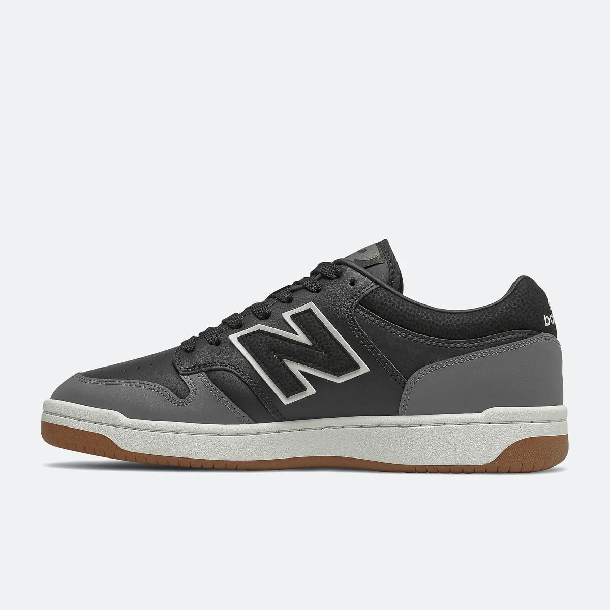 Scarpe Uomo NEW BALANCE Sneakers 480 in Pelle colore Black e Castelrock