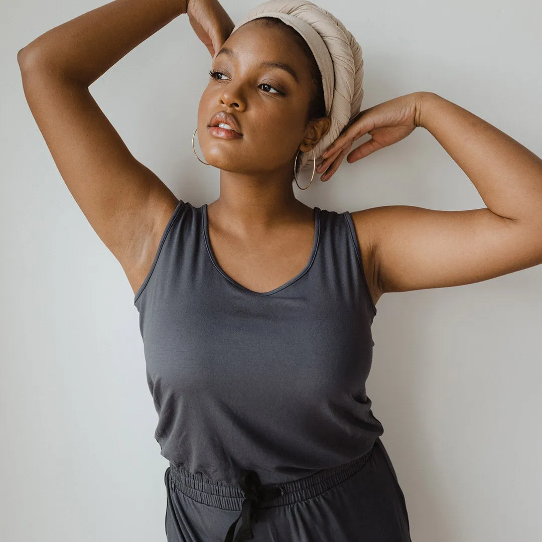 Serenity Tank Romper, Storm