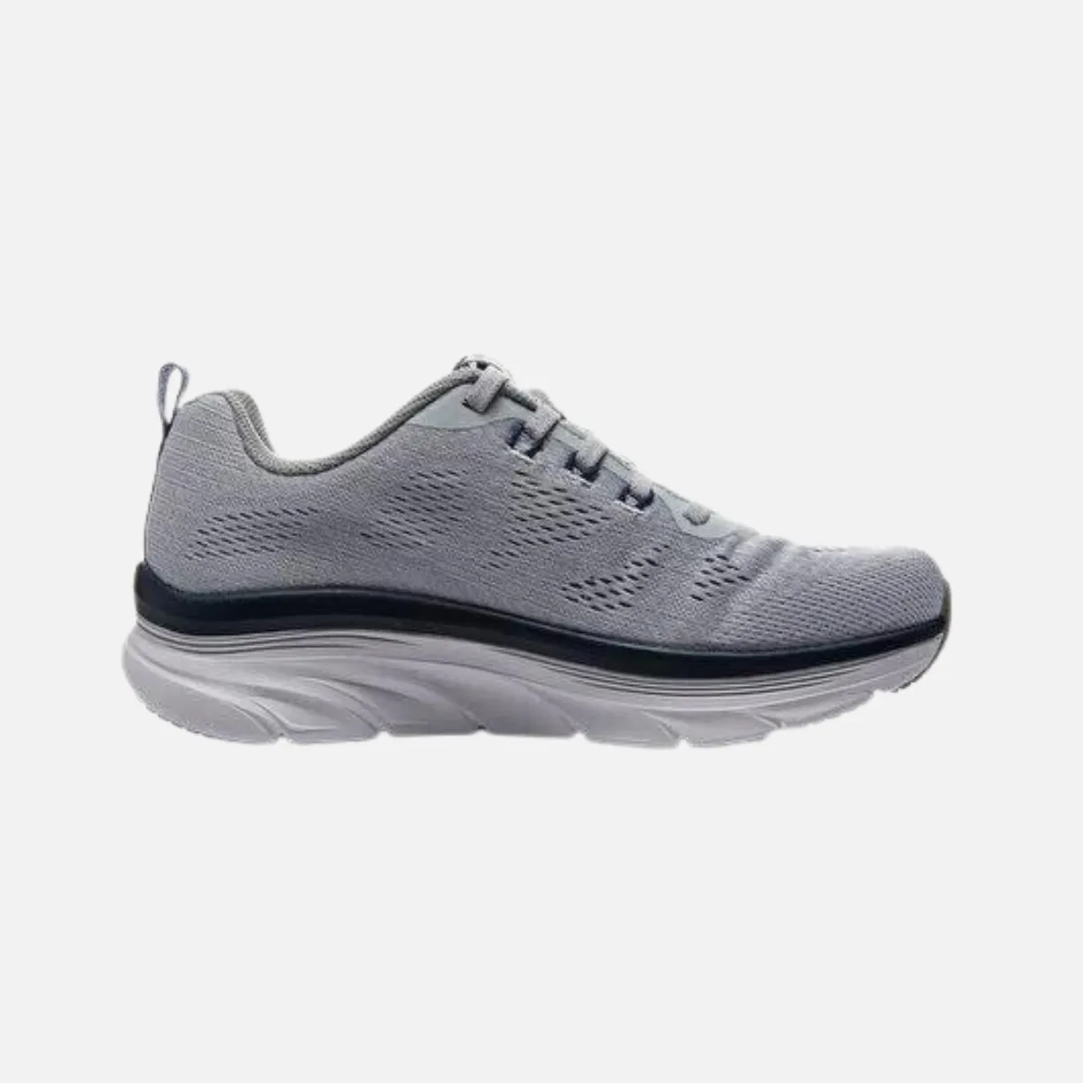 Skechers D'Lux Walker - Commuter Men's Lifestyle Shoes -Gray/Navy