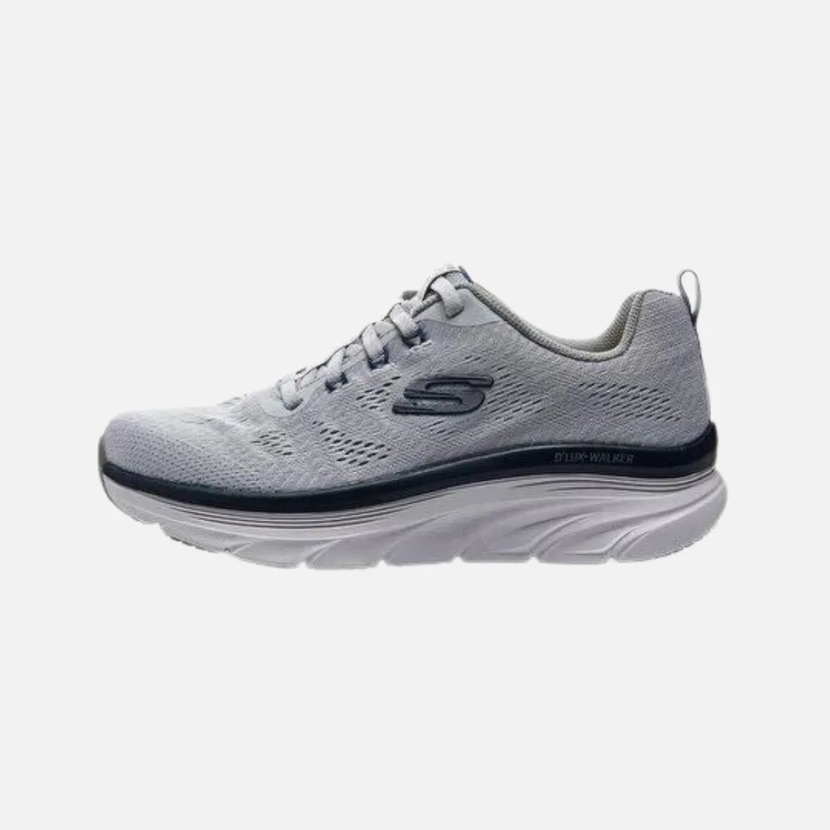 Skechers D'Lux Walker - Commuter Men's Lifestyle Shoes -Gray/Navy