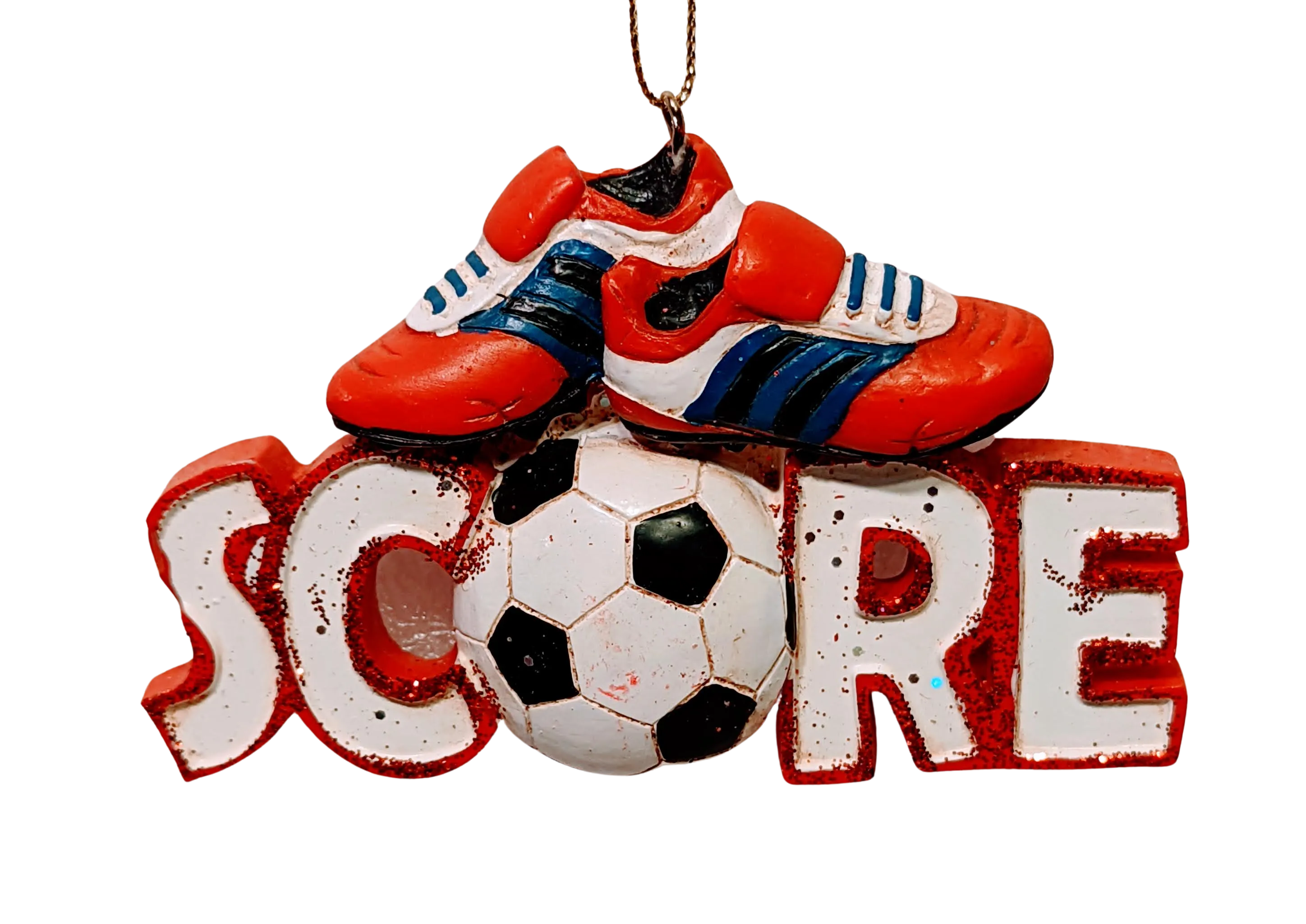 Soccer Ornament with Score