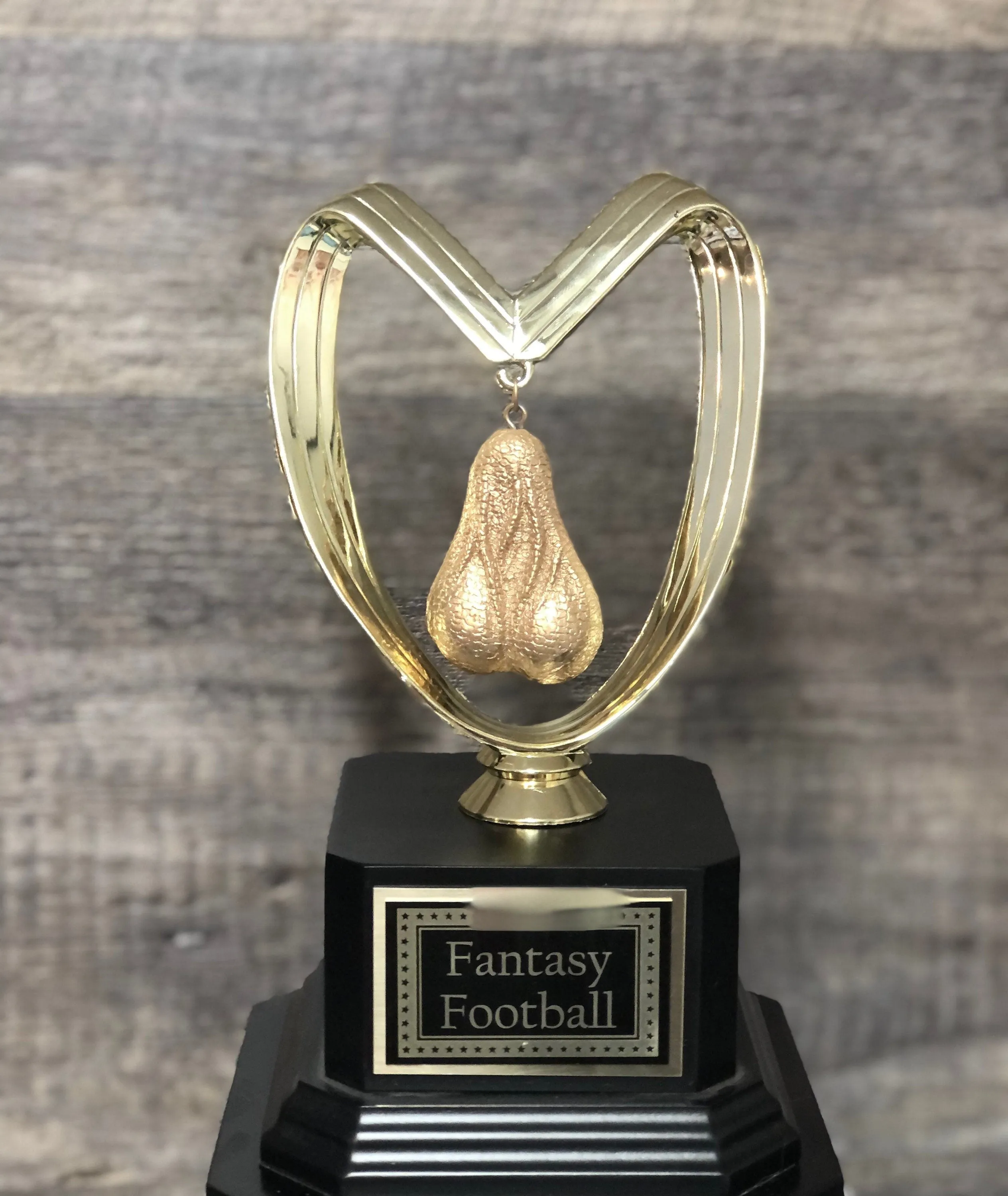 Soccer Trophy GOLDEN Balls Testicle Trophy Loser Perpetual You Suck Last Place You've Got Balls Funny Trophy Adult Humor Guy's Weekend