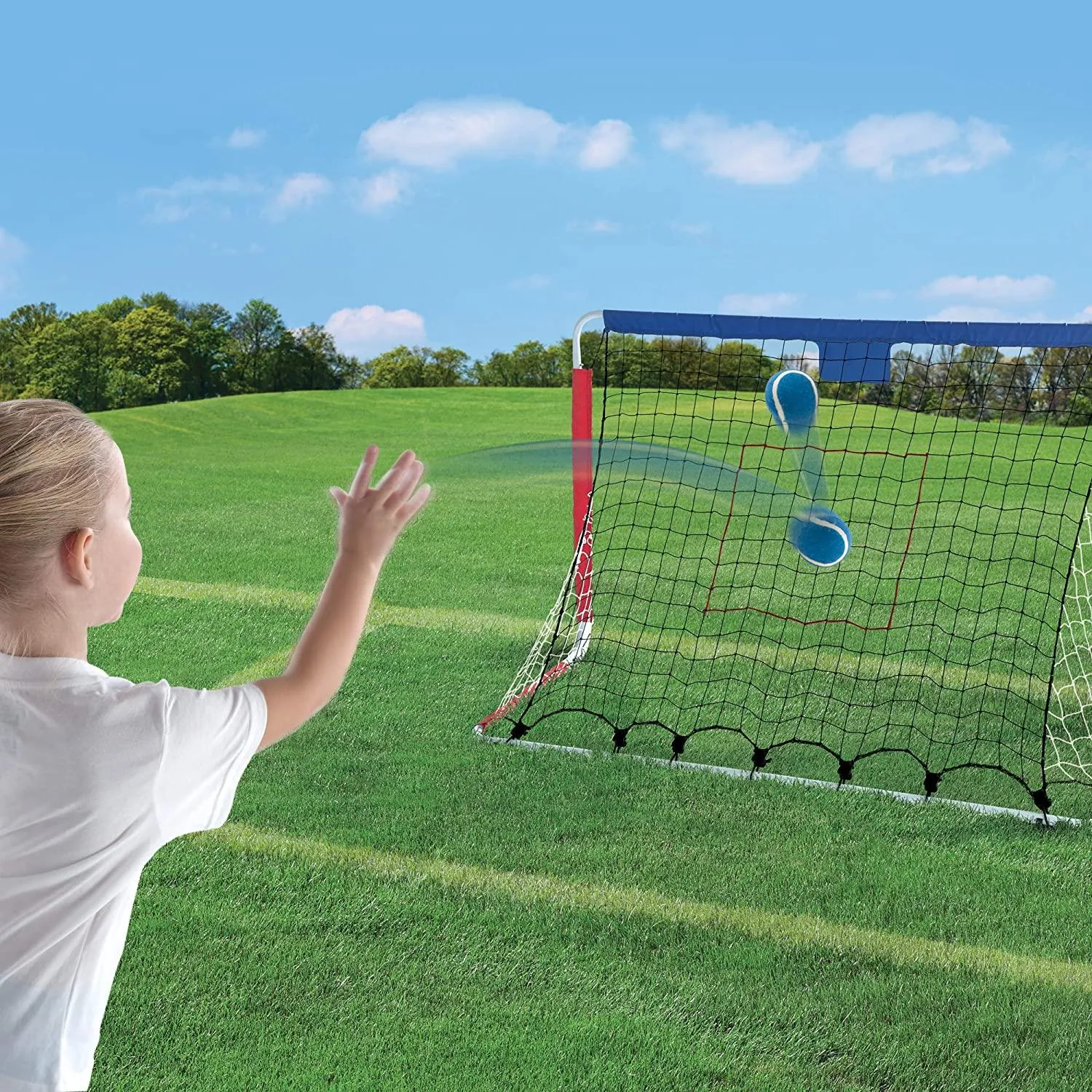 Step2 Kickback Soccer Goal and Pitch Back Outdoor Set for Kids