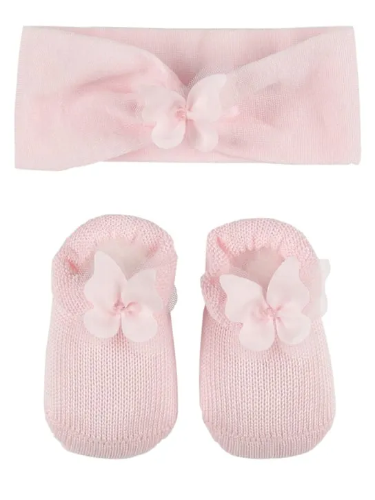 Story Loris   Cotton blend headband &amp; booties 