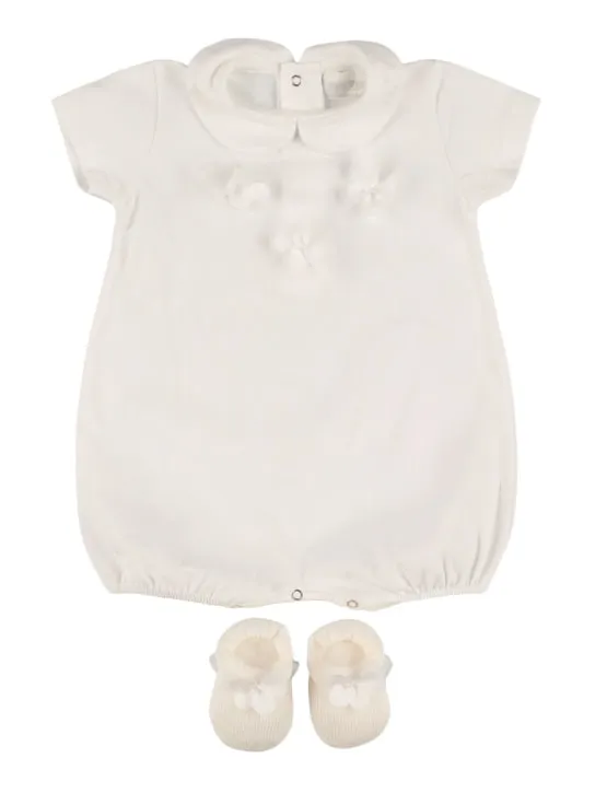 Story Loris   Jersey bodysuit &amp; booties w/ butterfly 