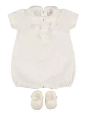 Story Loris   Jersey bodysuit &amp; booties w/ butterfly 