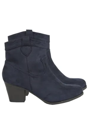 Suede Booties Blue 2.0