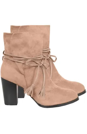 Suede Wrap Me Booties