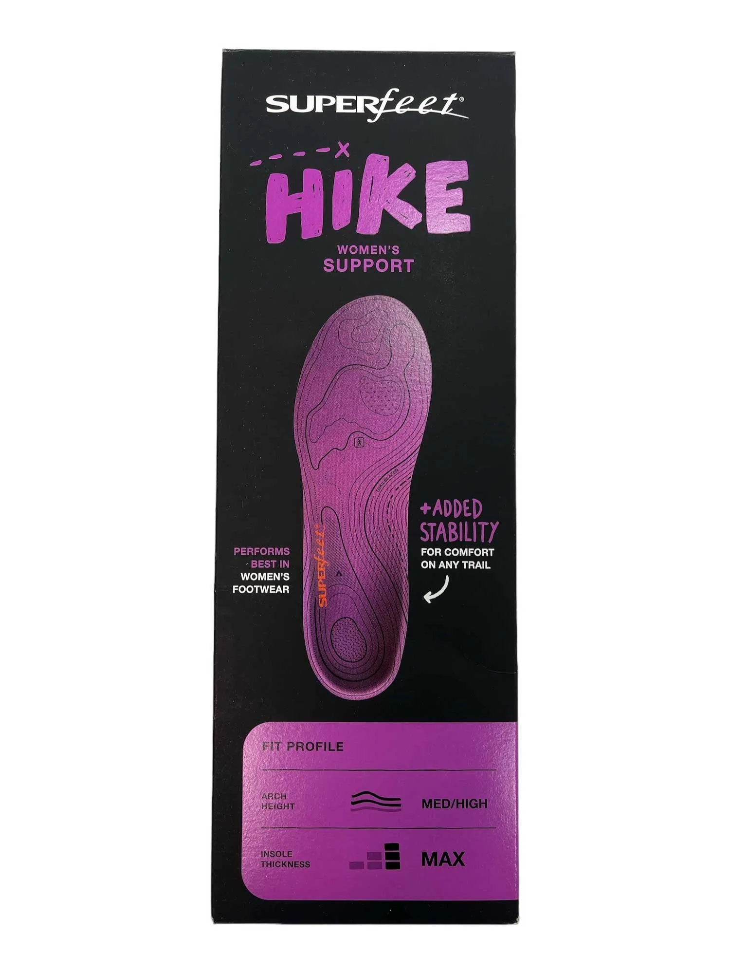 Superfeet Womens TRAILBLAZER Comfort Max Insole