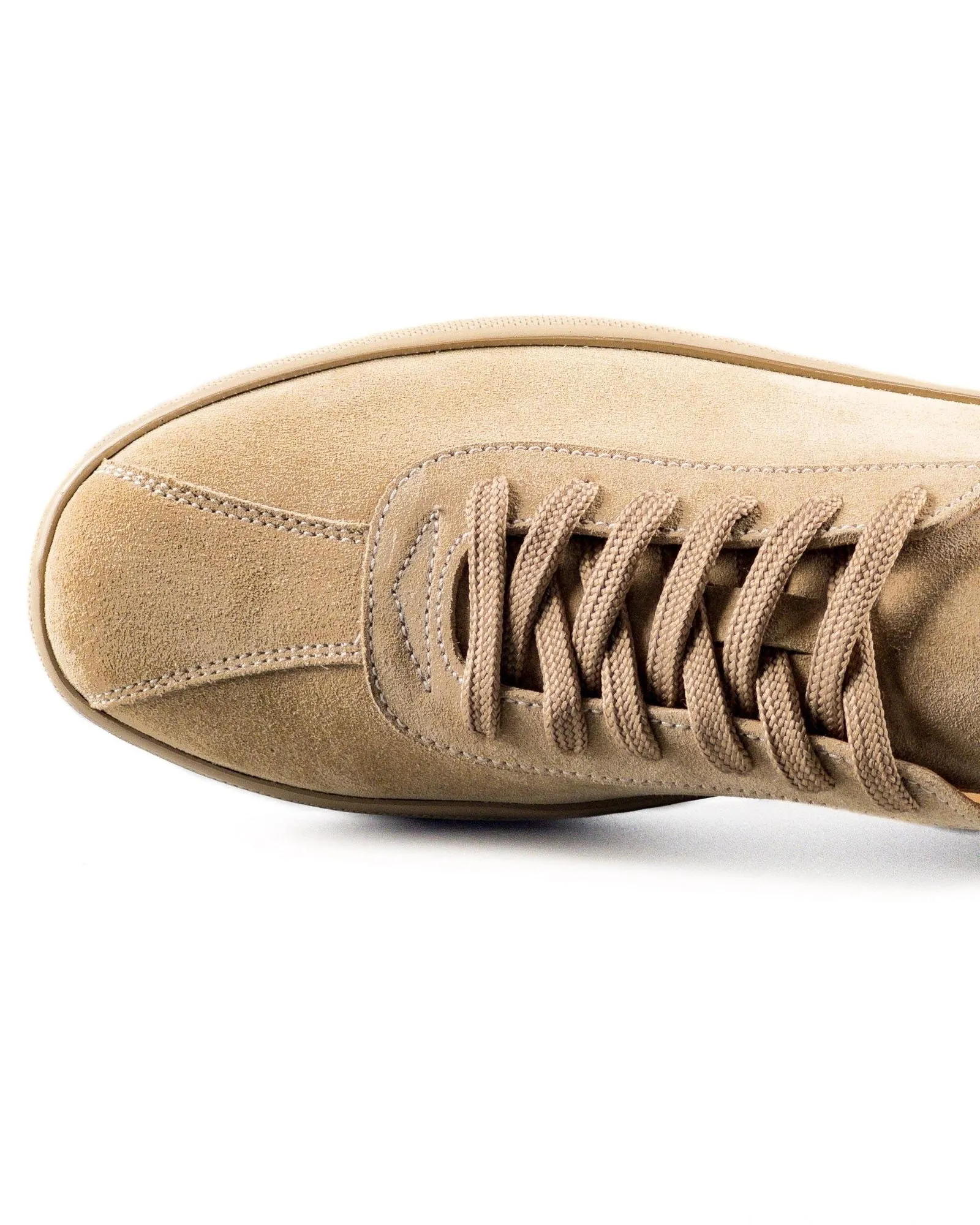 T-Scrambler Beige Genuine Suede Leather Men's Sports Sneaker