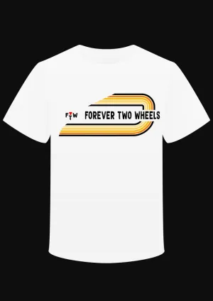 T-shirt "FTW Forever Two Wheels" Jaune/Orange