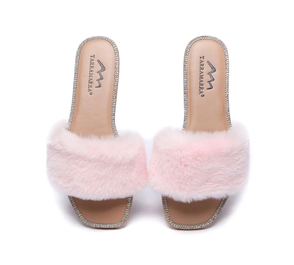 TARRAMARRA® UGG Women Diamante Fluffy Flat Sandals