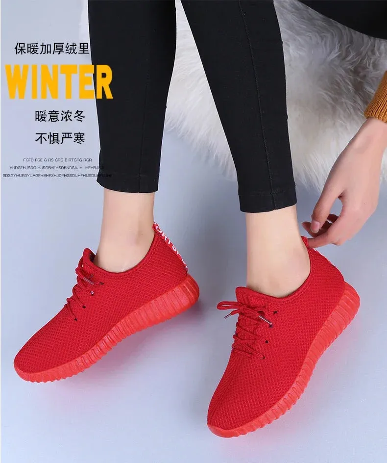 Tenis Feminino 2024 Gym Sports Red Shoes for Women Air Mesh Casual Shoes Zapatillas Mujer Women Breathable Sneakers Basket Femme