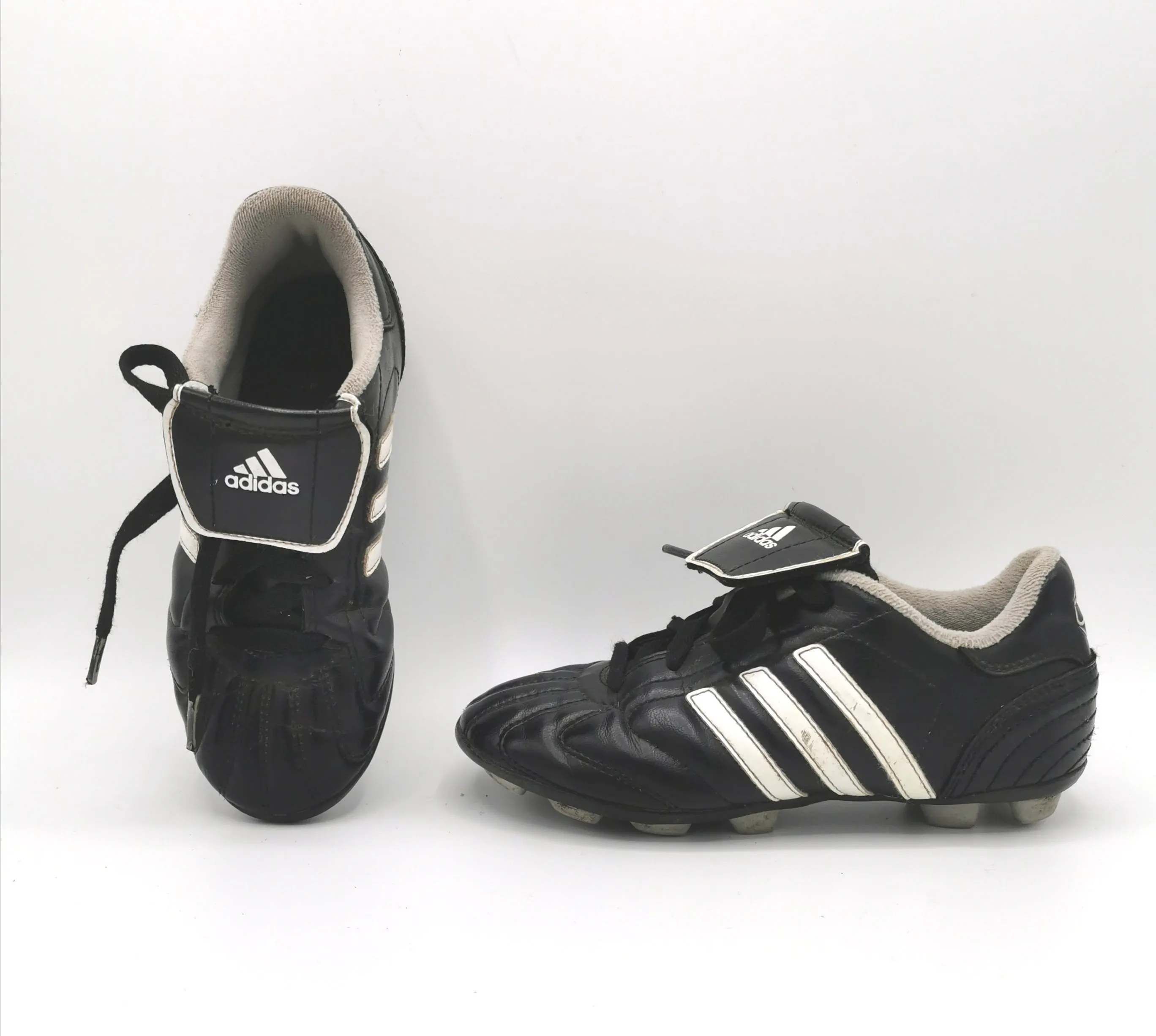 UNISEX SIZE 13 YOUTH - ADIDAS, Telstar Trx Hard Ground Soccer Shoes VGUC B9