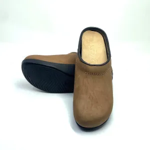 Vintage Ana-tech Malibu Slip-on Putty Nubuck Clogs 1002