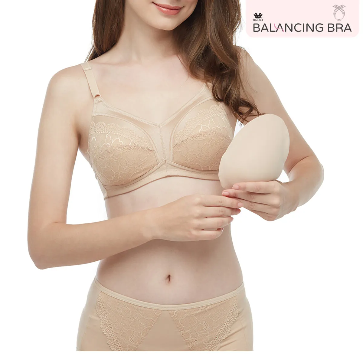 Wacoal Balancing Bra รุ่น WXB513 สีเนื้อ (NN)