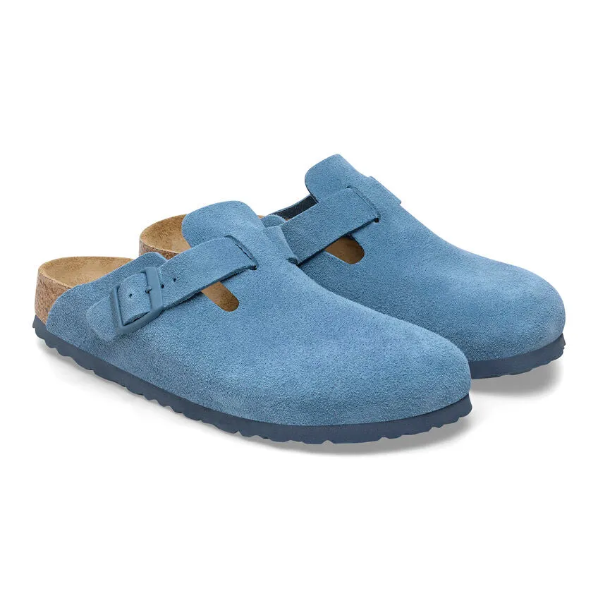 Women's Birkenstock Boston Soft Footbed 1027711B Color: Elemental Blue