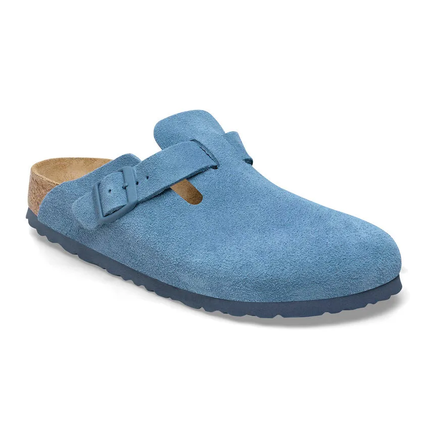 Women's Birkenstock Boston Soft Footbed 1027711B Color: Elemental Blue