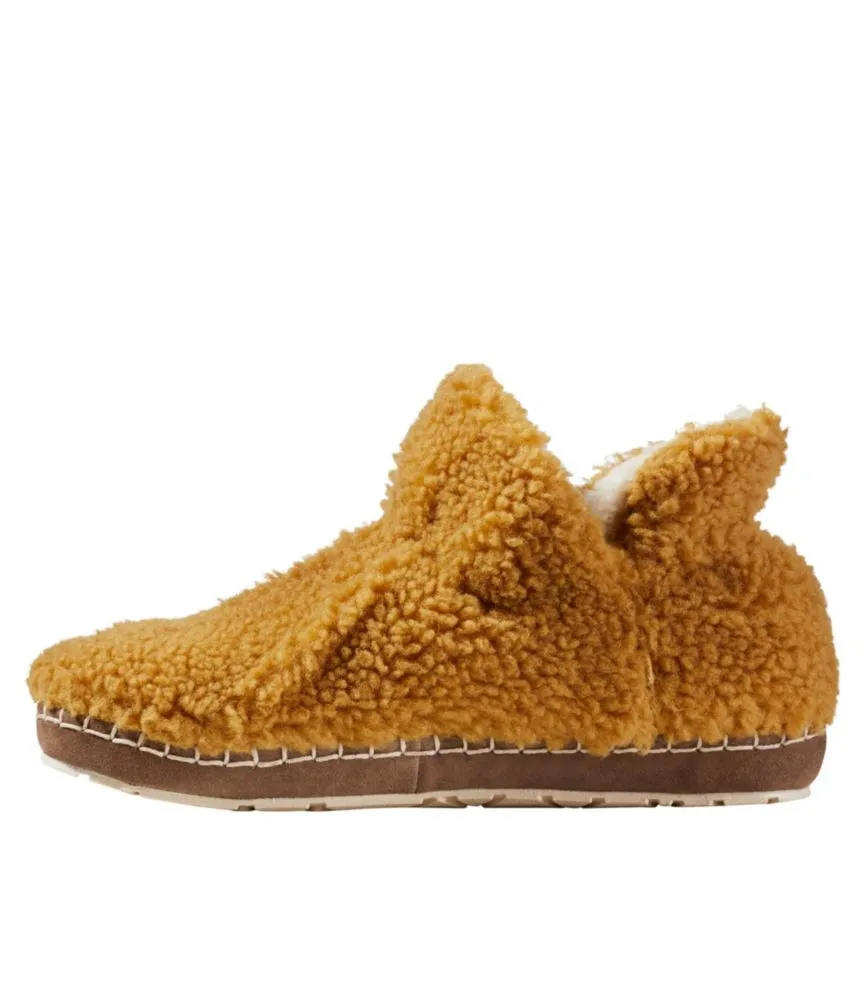 Women's Cozy Slipper Booties, Pile Fleece