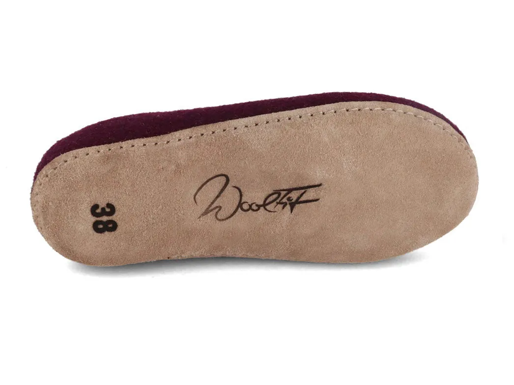 WoolFit® handmade Felt Slippers | Classic, purple